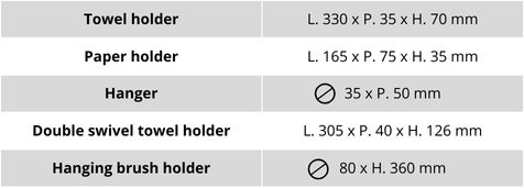 dimensions bao line accessories